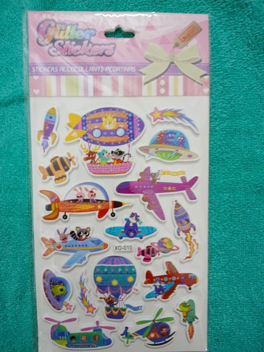 MRP100 Glitter Stickers- XO-010 by Gift Hub Mart