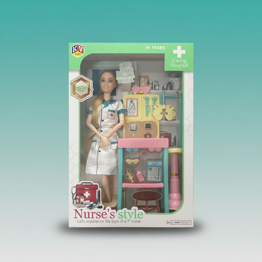 MRP599 KV Nurse's Style Doll 3+ by Gift Hub Mart