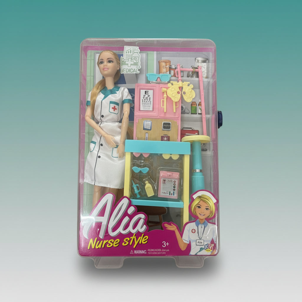 MRP699 KV Alia Nurse's Style Doll 3+ by Gift Hub Mart