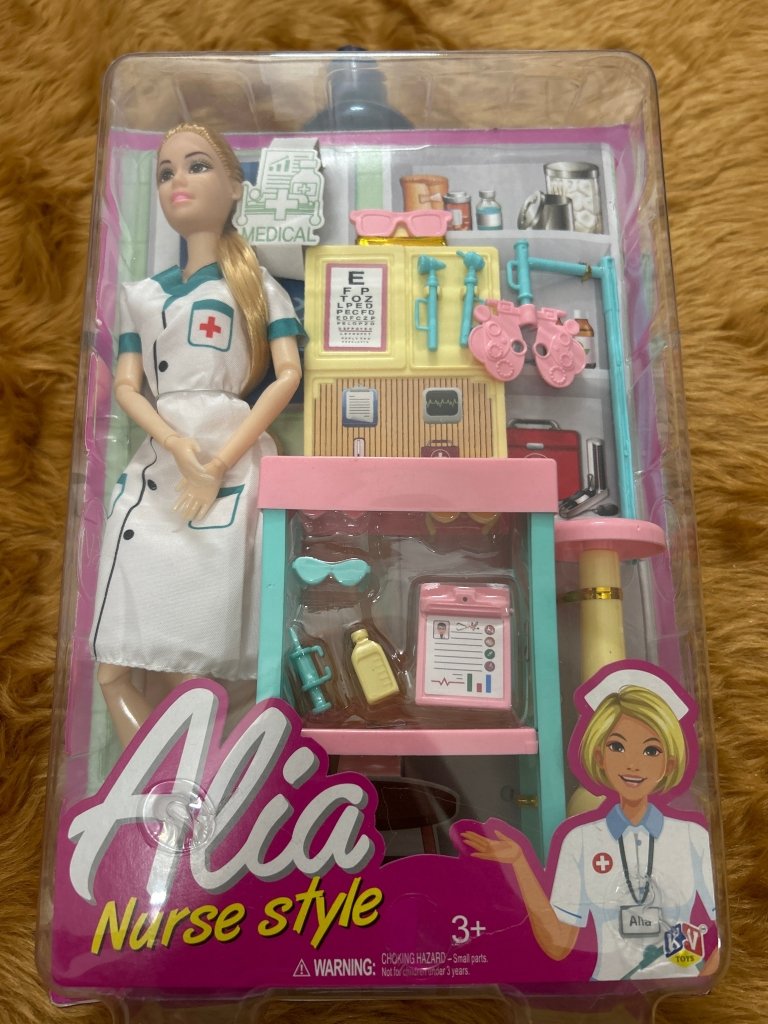 MRP699 KV Alia Nurse's Style Doll 3+ by Gift Hub Mart
