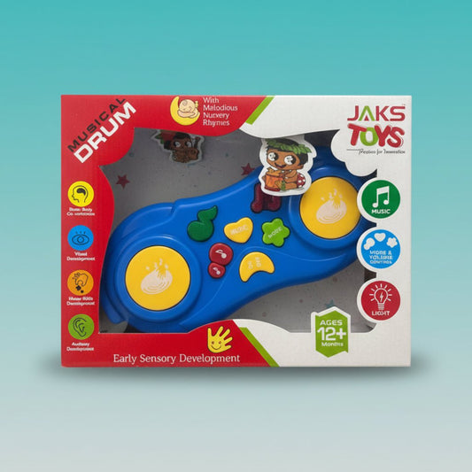Musical Drum Jaks Toys 12m+ by Gifthubmart