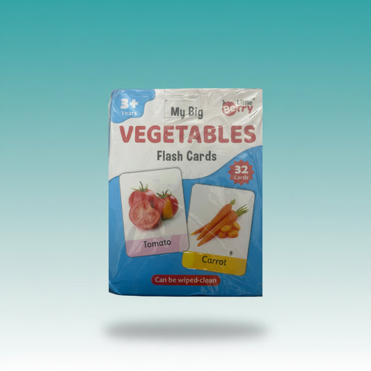 My Big Flash Cards- Vegetables (Little Berry by Gift Hub Mart