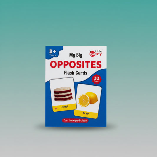 My Big Opposites Flash Cards- Little Berry by Gift Hub Mart