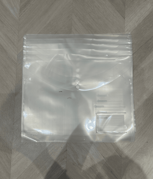 My Clear Bag Button Folder by Gift Hub Mart