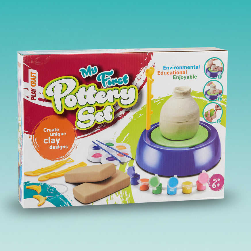 My First Pottery Set 6+ Play Craft by Gift Hub Mart