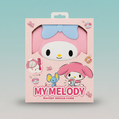 MY Melody Makeup Mirror Comb by Gift Hub Mart