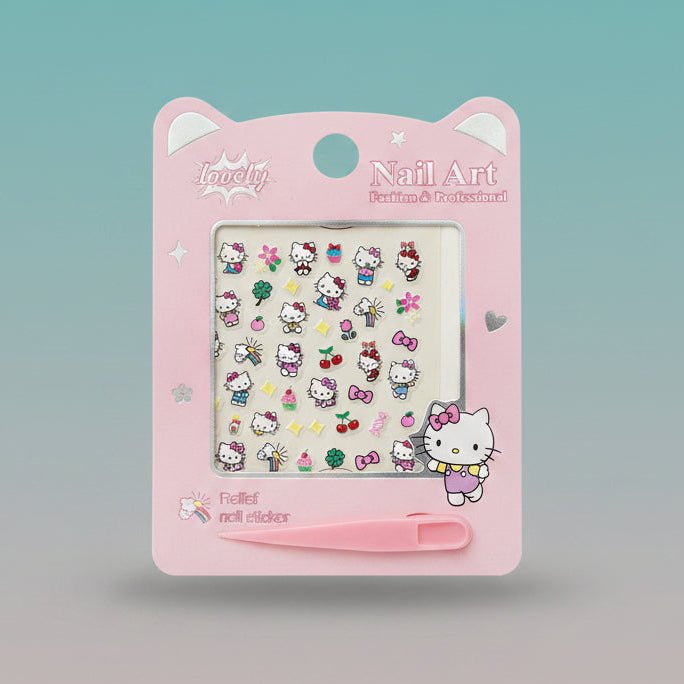 Gift Hub Mart Nail Art Sticker 7777 – pink nail decals sheet
