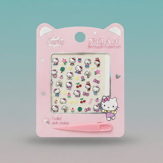 Gift Hub Mart Nail Art Sticker 7777 – pink nail decals sheet