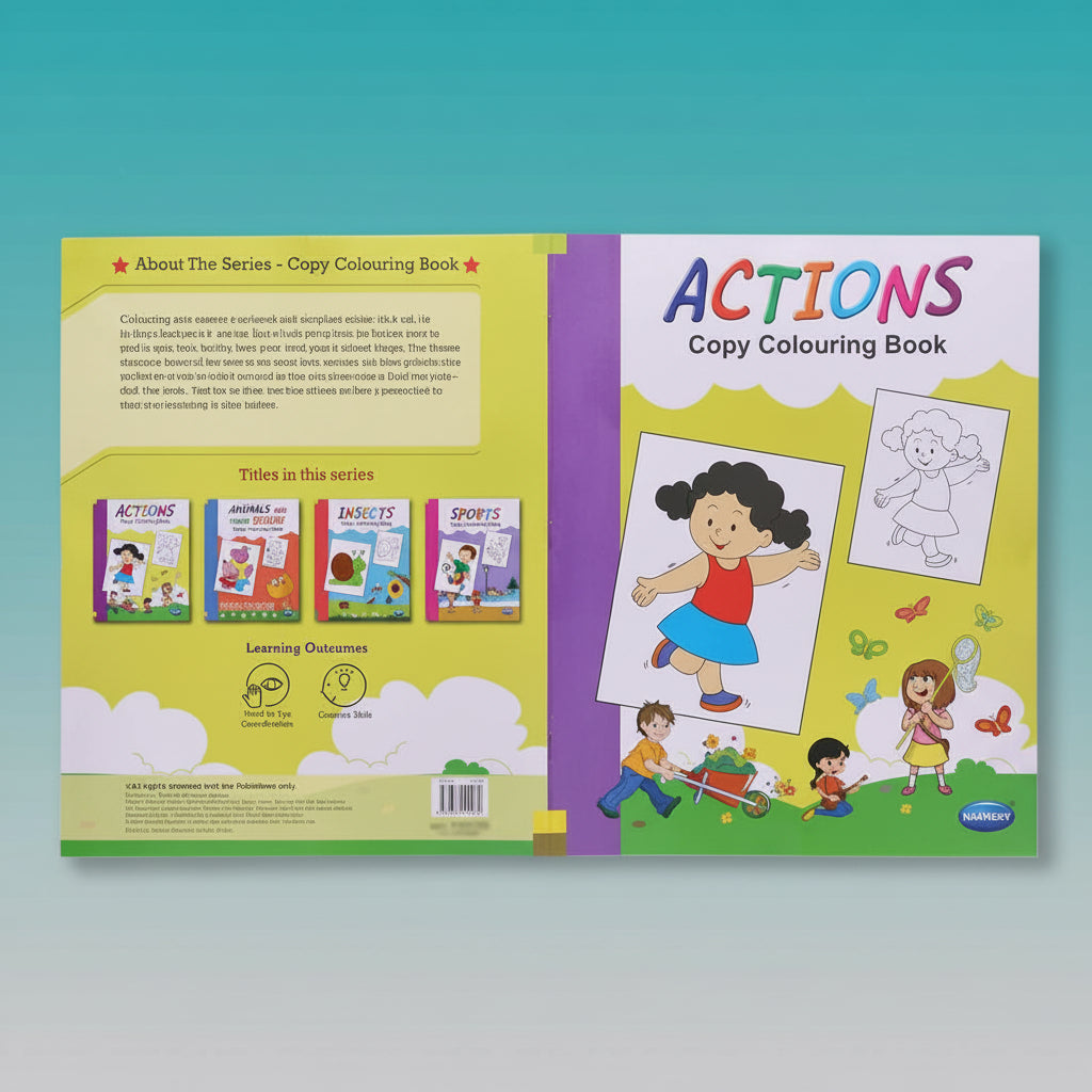 Navneet A Book of Copy Colouring- Actions by Gifthubmart