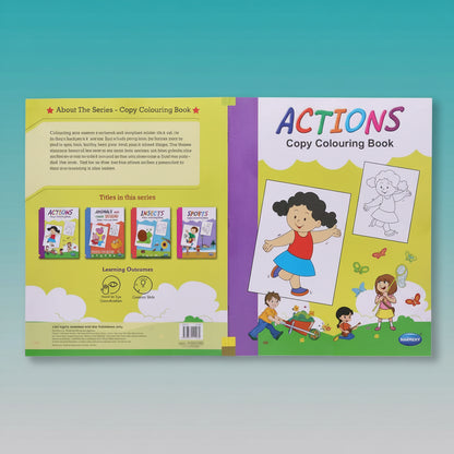 Navneet A Book of Copy Colouring- Actions by Gifthubmart