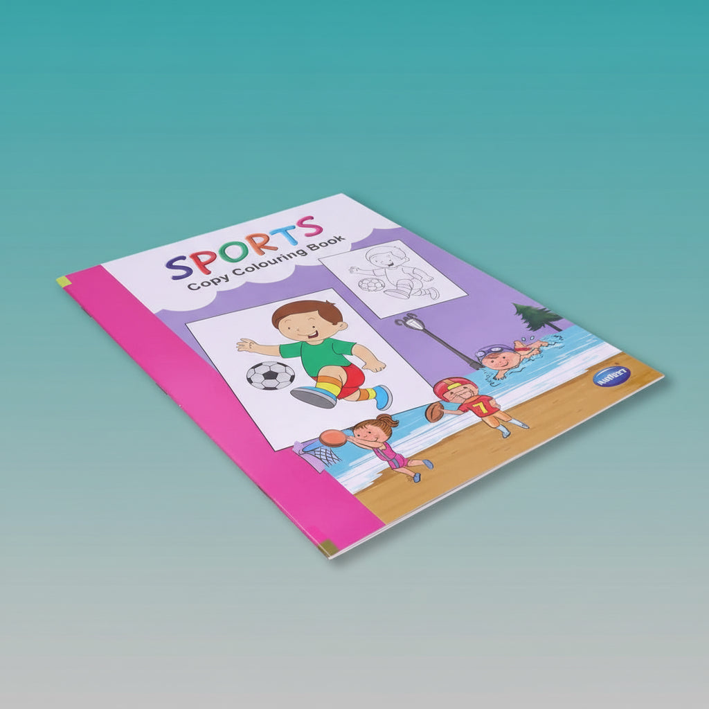 Navneet A Book of Copy Colouring- Sports by Gifthubmart
