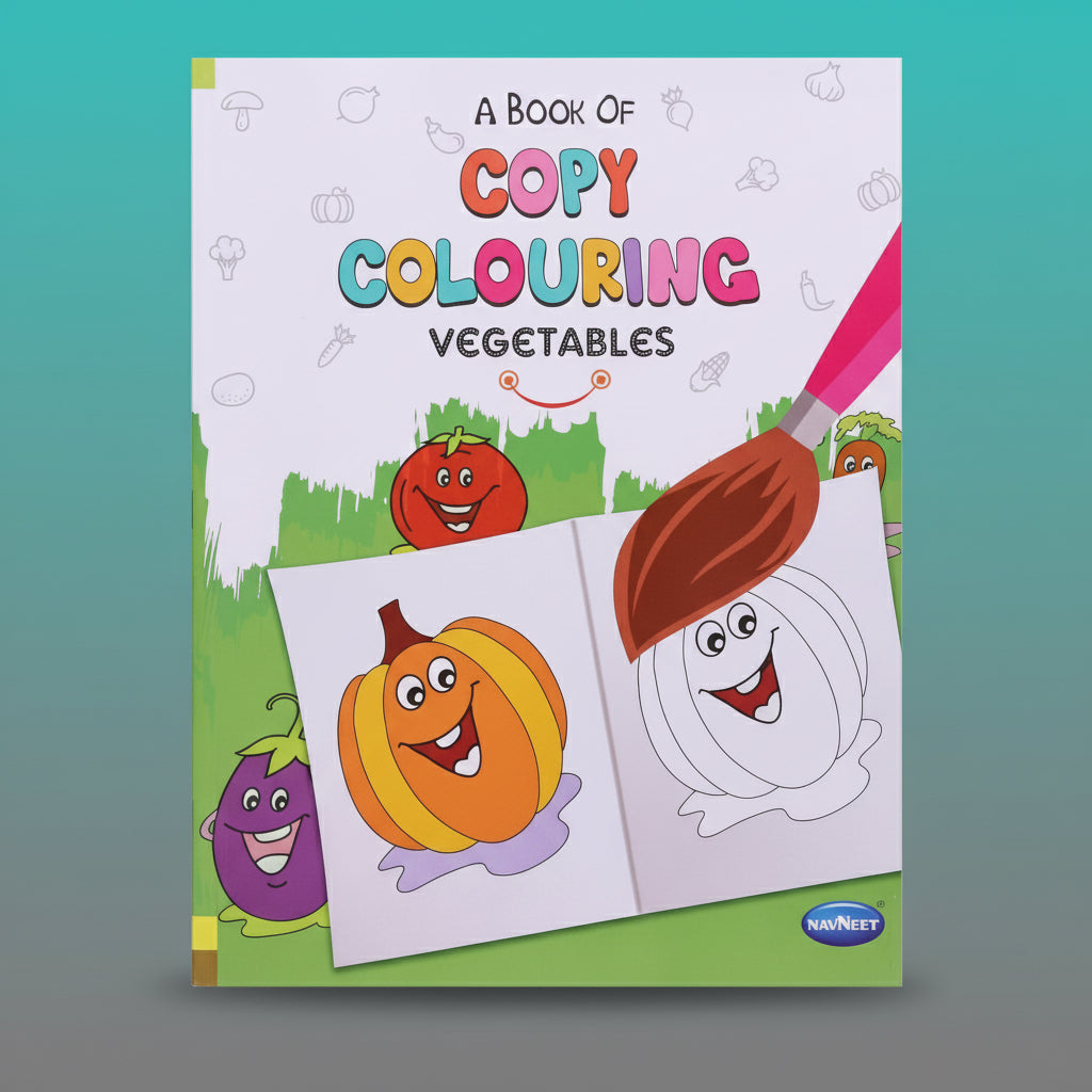 Navneet A Book of Copy Colouring - Vegetables by Gifthubmart
