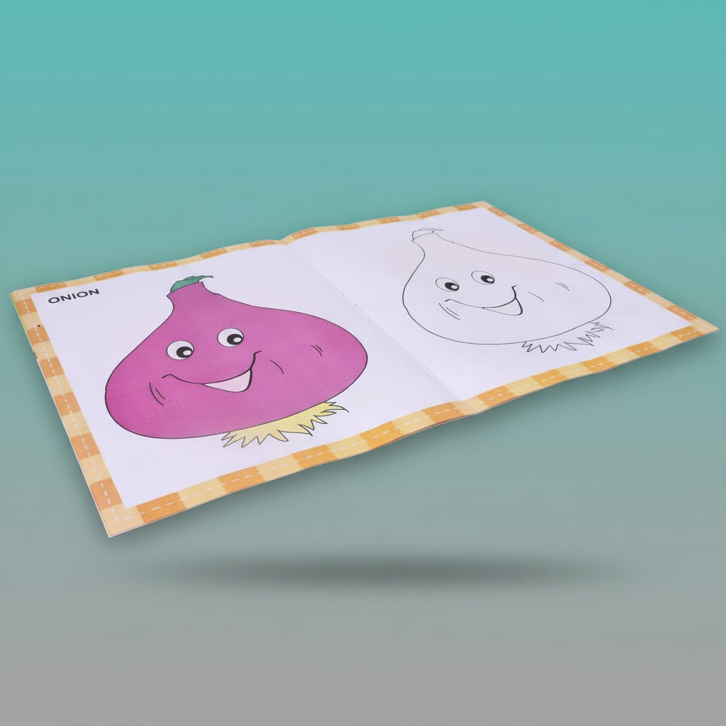 Navneet A Book of Copy Colouring - Vegetables by Gifthubmart