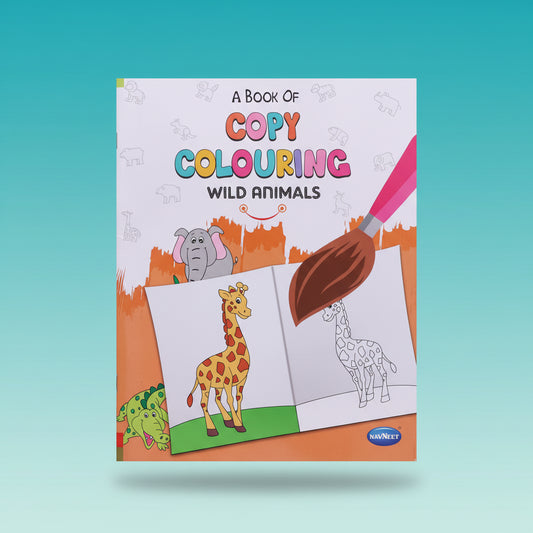 Navneet A Book of Copy Colouring- Wild Animals by Gifthubmart