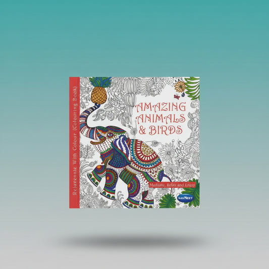 Navneet Colouring Book- Amazing Animals & Birds by Gift Hub Mart