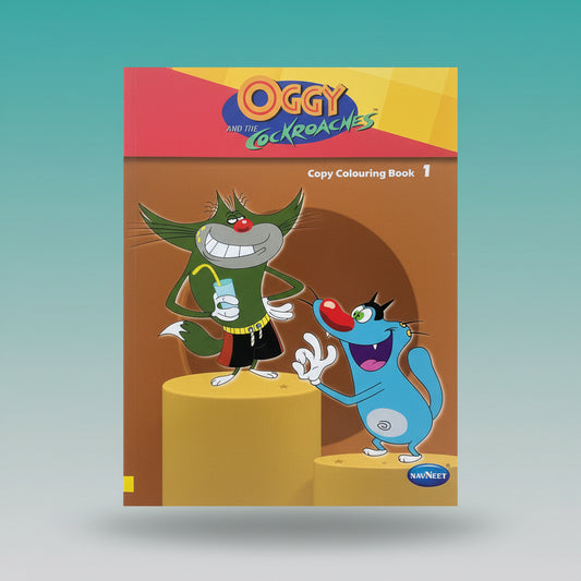 Navneet Copy Colouring Book 1 - Oggy and the Cockroches by Gift Hub Mart