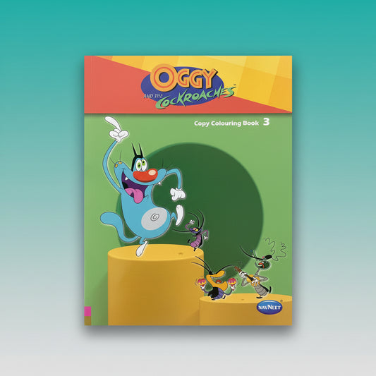 Navneet Copy Colouring Book 3 - Oggy and the Cockroches by Gift Hub Mart