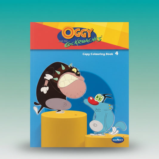 Navneet Copy Colouring Book 4 - Oggy and the Cockroches by Gift Hub Mart