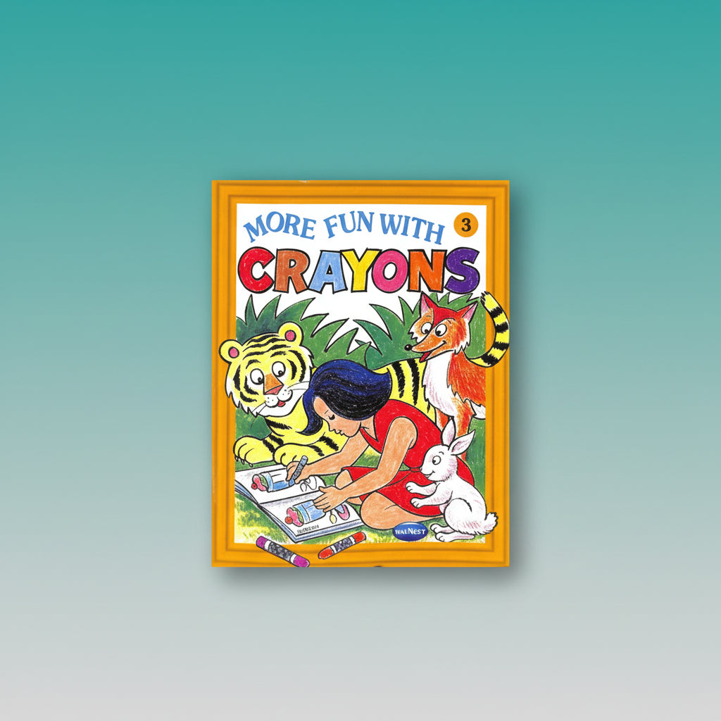 Navneet More Fun with Crayons 3 by Gifthubmart
