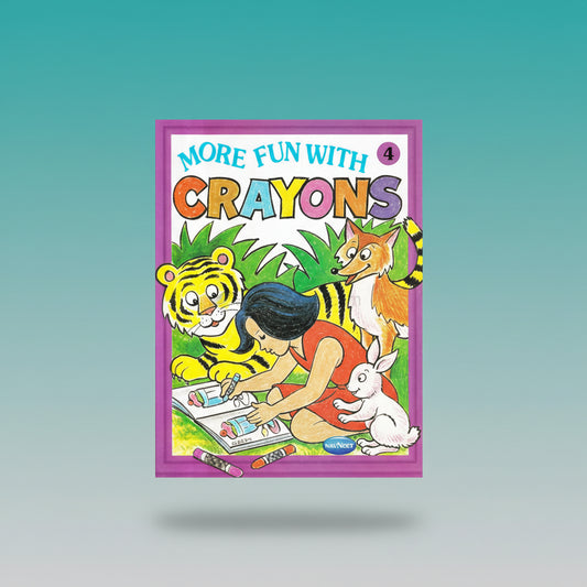 Navneet More Fun with Crayons 4 by Gifthubmart