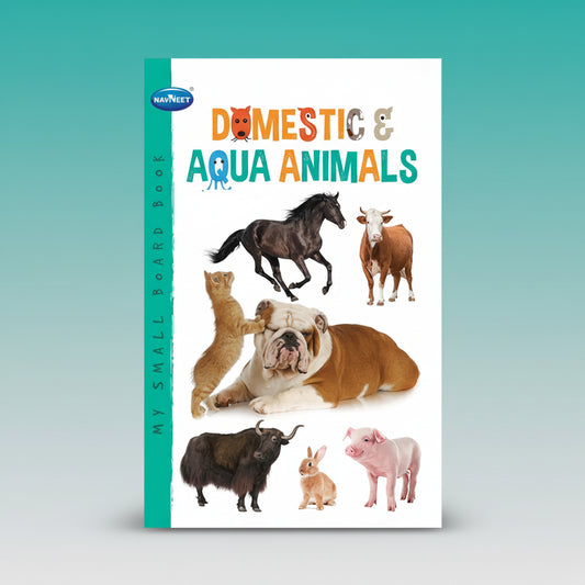 Navneet My Small Board Book Domestic & Aqua Animals by Gifthubmart