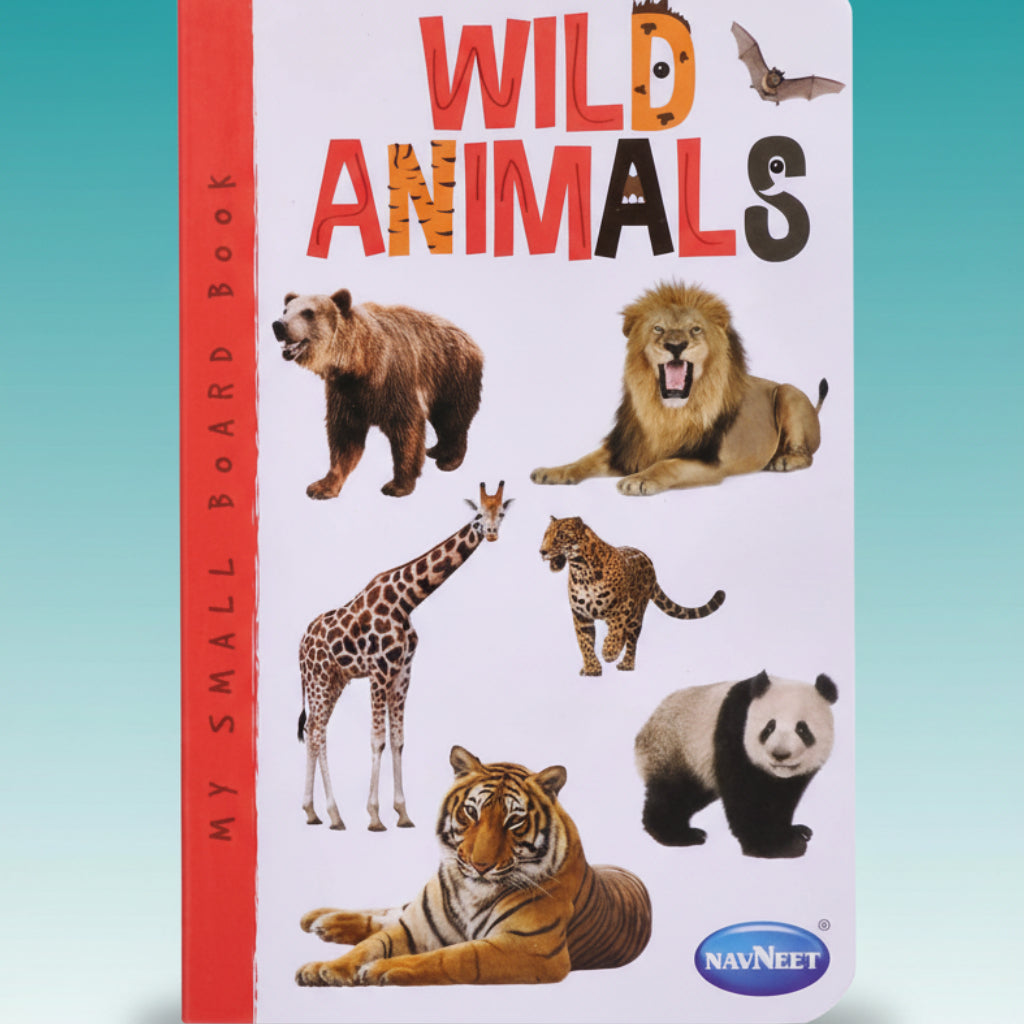 Navneet My Small Board Book Wild Animals by Gifthubmart