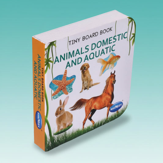 Navneet Tiny Board Book Animals Domestic & Aqua by Gifthubmart
