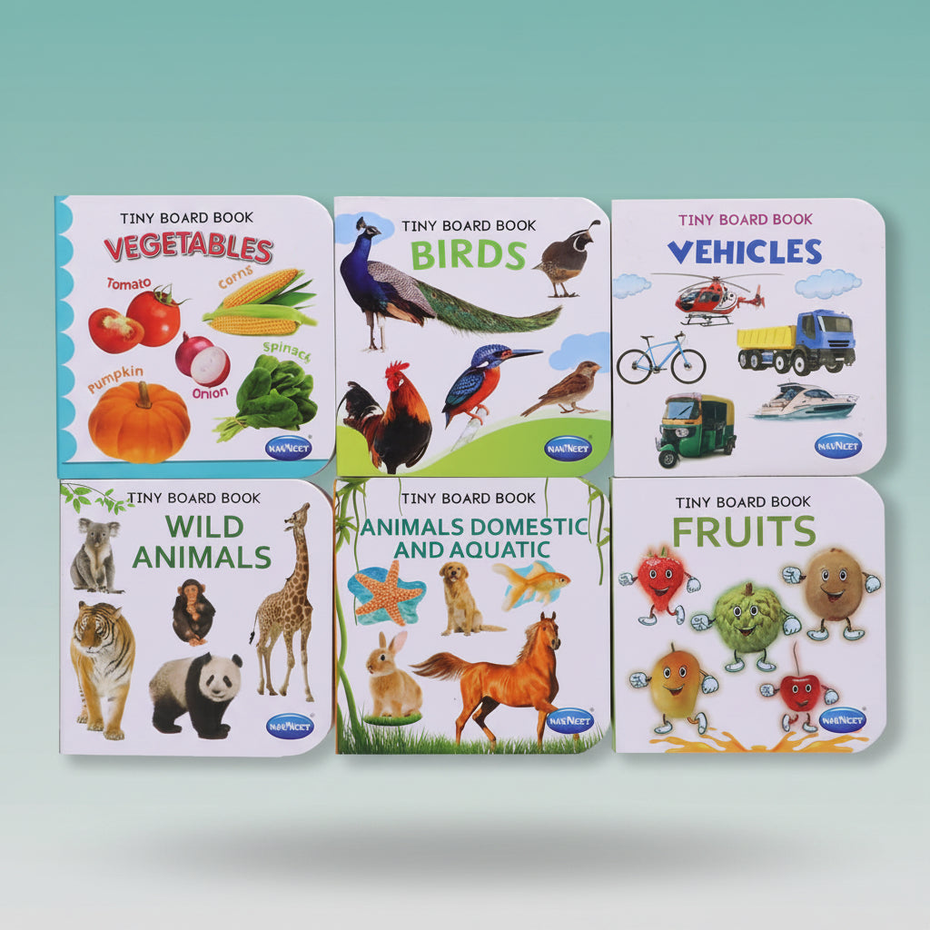 Navneet Tiny Board Book Animals Domestic & Aqua by Gifthubmart