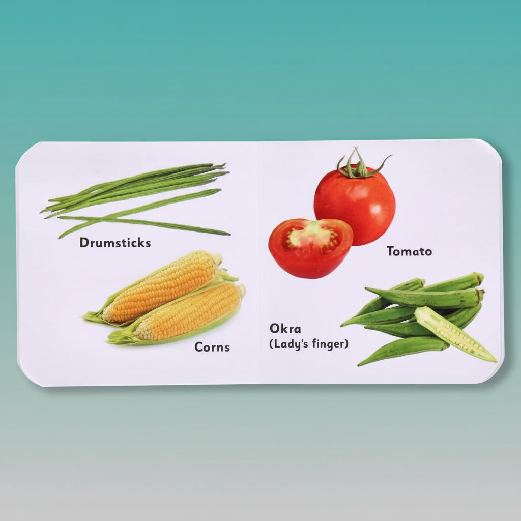 Navneet Tiny Board Book Vegetables by Gifthubmart
