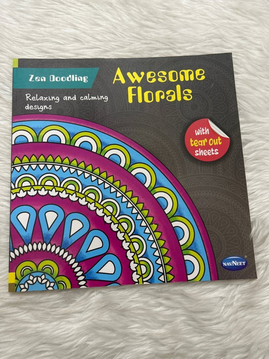 Navneet Zen Doodling- Awesome Florals by Gift Hub Mart