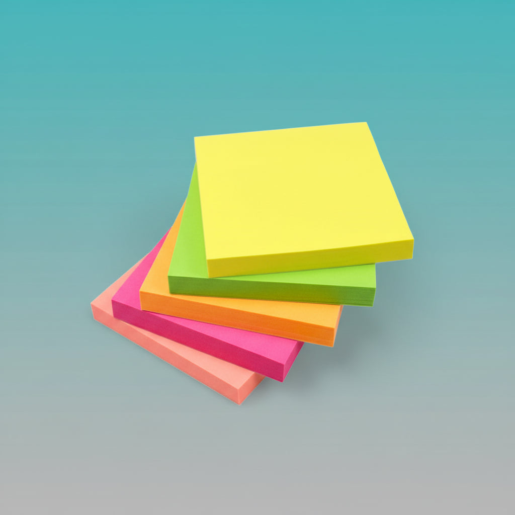 Neon Coloured Sticky Notes by Gift Hub Mart