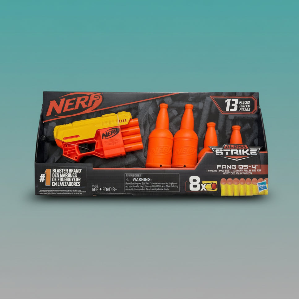 Nerf Alpha Strike Fang QS4 Gun Target Set 8+ by Gifthubmart