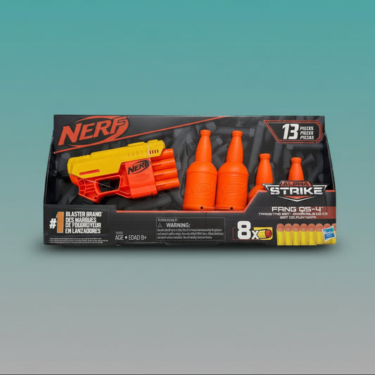 Nerf Alpha Strike Fang QS4 Gun Target Set 8+ by Gifthubmart