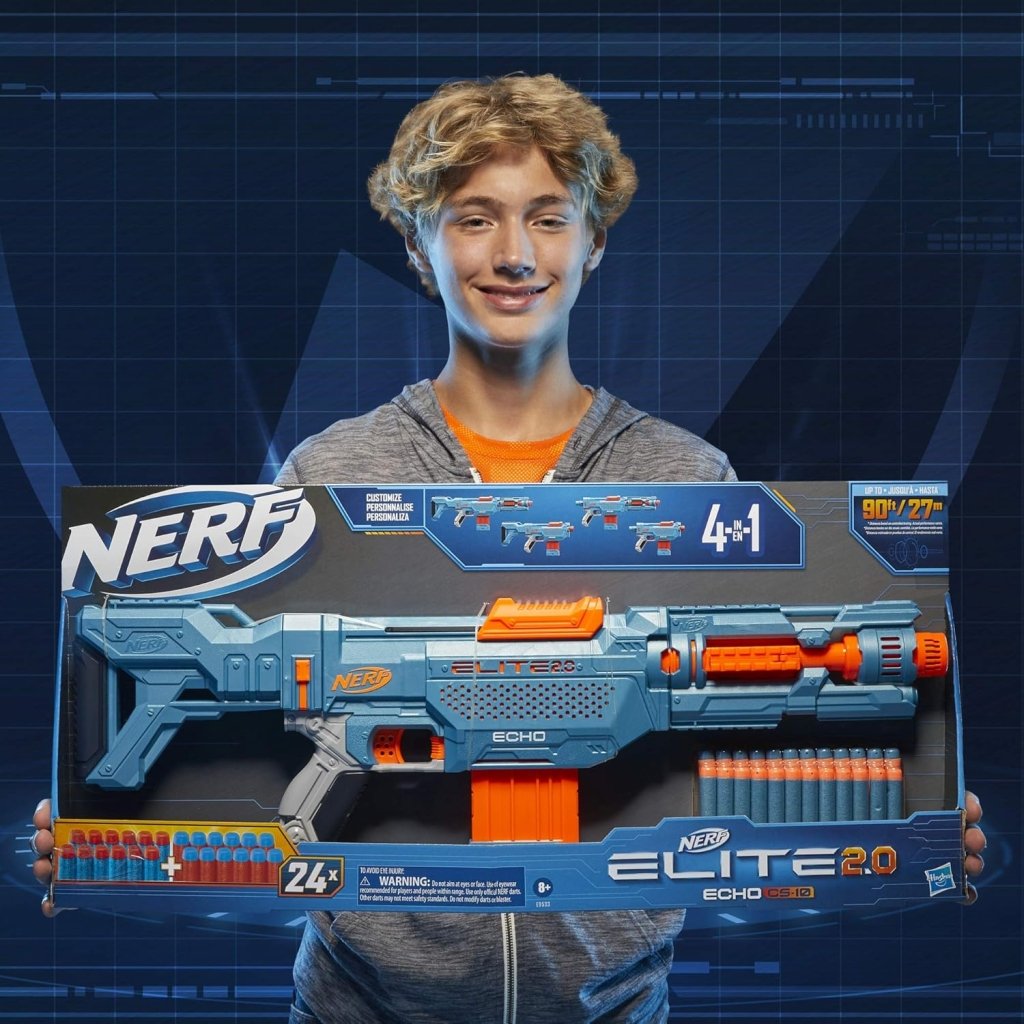 Nerf Elite 2.0 Echo CS-10 8+ by Gift Hub Mart