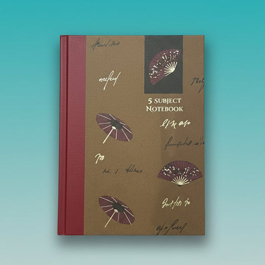 Nightingale A5 Rustic 5 Subject Notebook by Gifthubmart