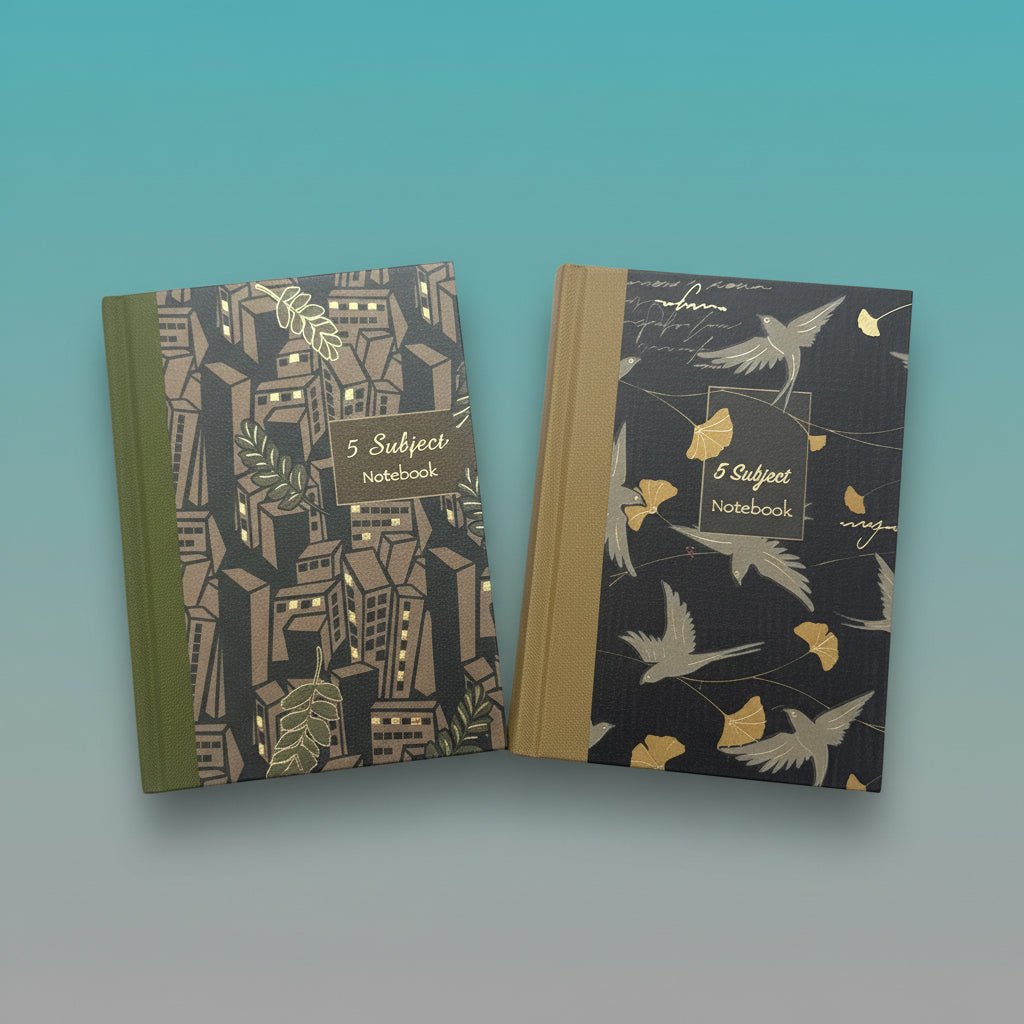 Nightingale Inscribe 5 Subject Notebook A6- 400 Pages by Gifthubmart
