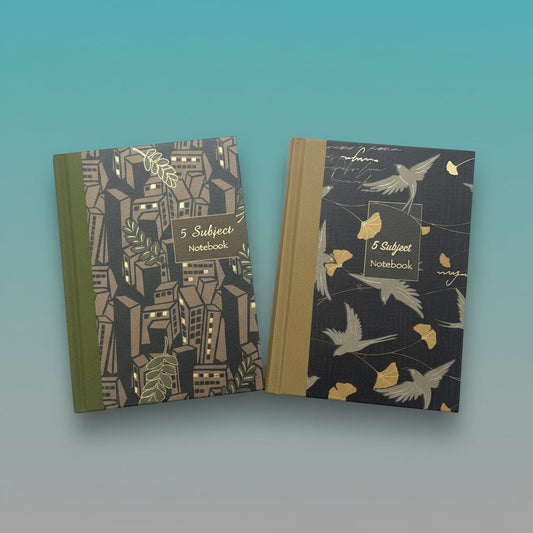 Nightingale Inscribe 5 Subject Notebook A6- 400 Pages by Gifthubmart