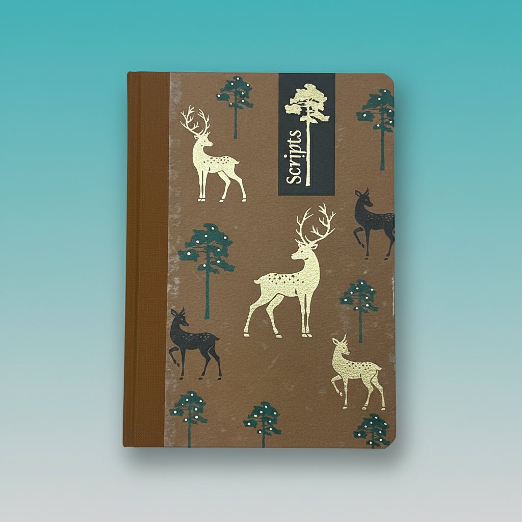 Nightingale Rustic Scripts Notebook by Gifthubmart