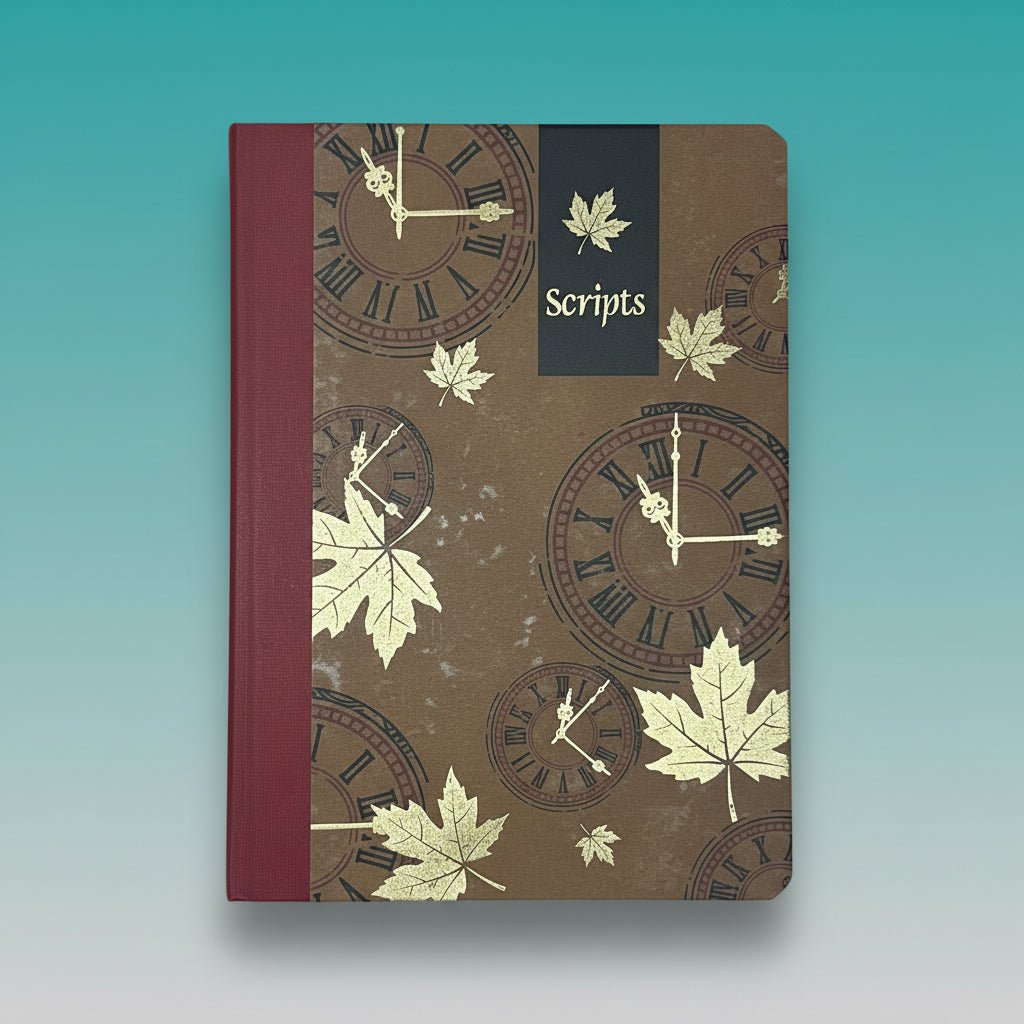 Nightingale Rustic Scripts Notebook by Gifthubmart
