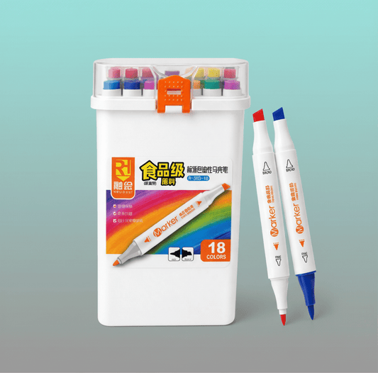 Oil Based Markers - 18 Shades by Gift Hub Mart