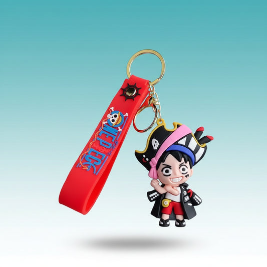 One Piece Luffy Rubber Keychain by Gifthubmart