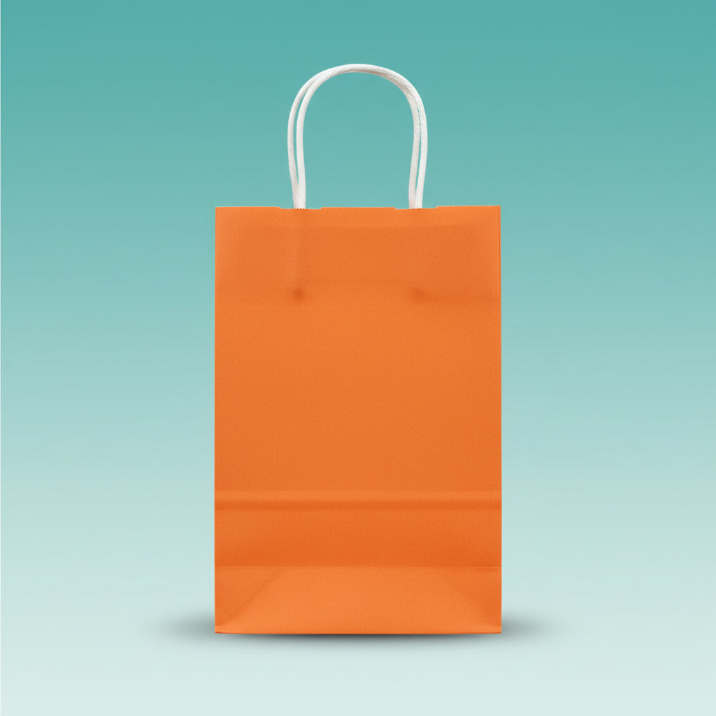 Orange Paper Bag by Gifthubmart