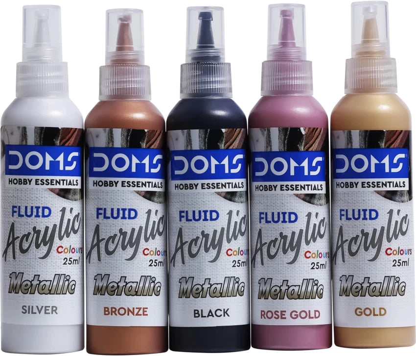 DOMS Metallic Fluid Acrylic Colour