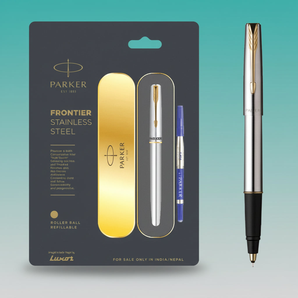 Parker Frontier SS Gold Trim Roller BP by Gifthubmart
