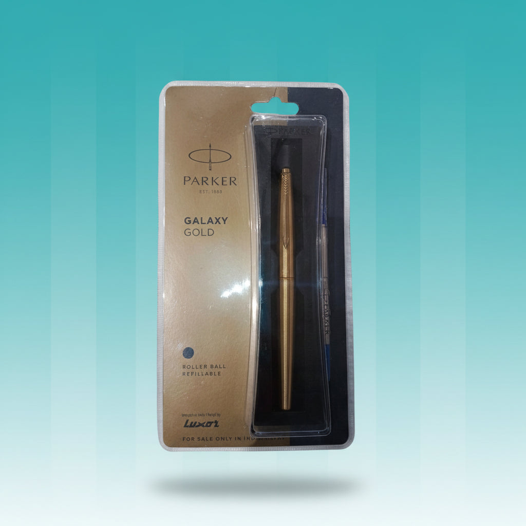 Parker Galaxy Gold Roller Ball Pen by Gift Hub Mart