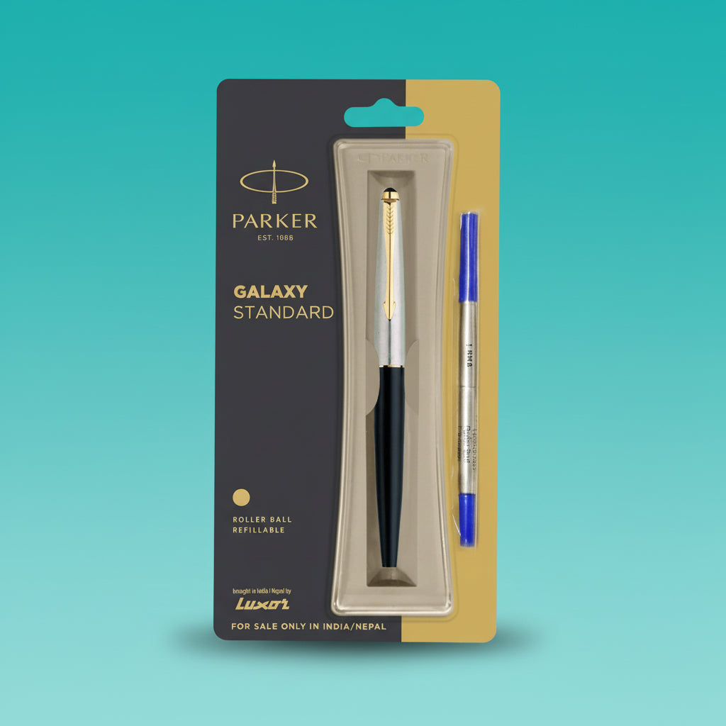 Parker Galaxy Standard Gold Trim Roller BP by Gifthubmart
