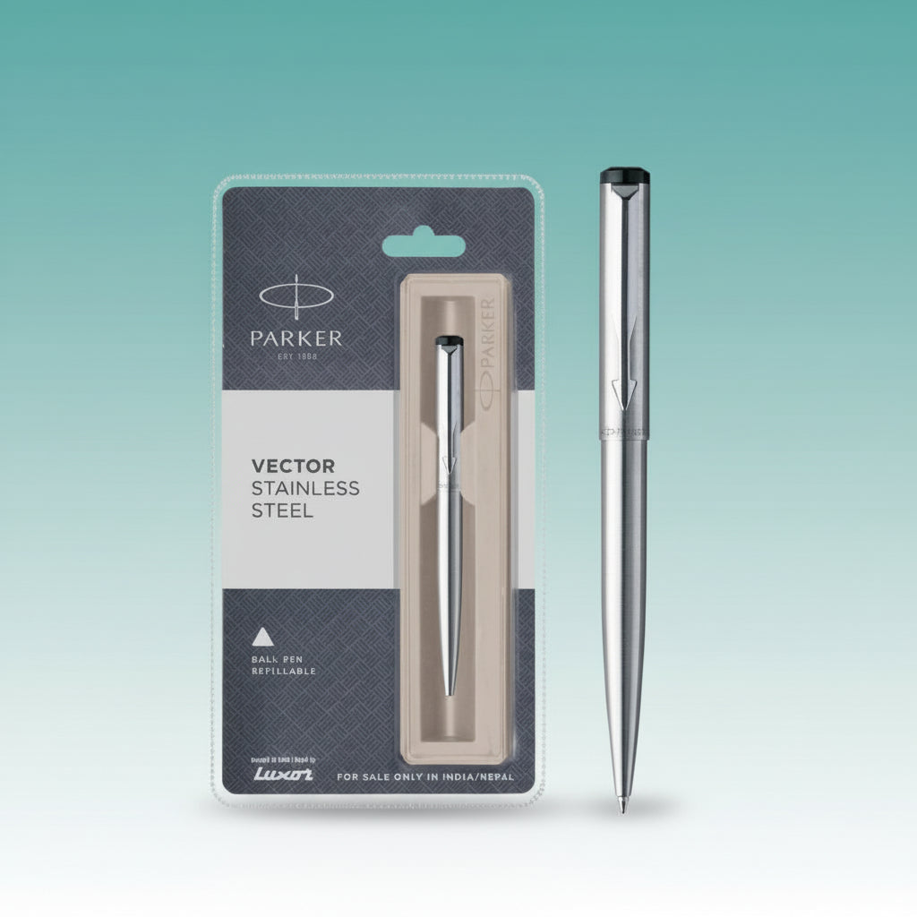 Parker Vector Chrome Trim Ball Pen by Gifthubmart