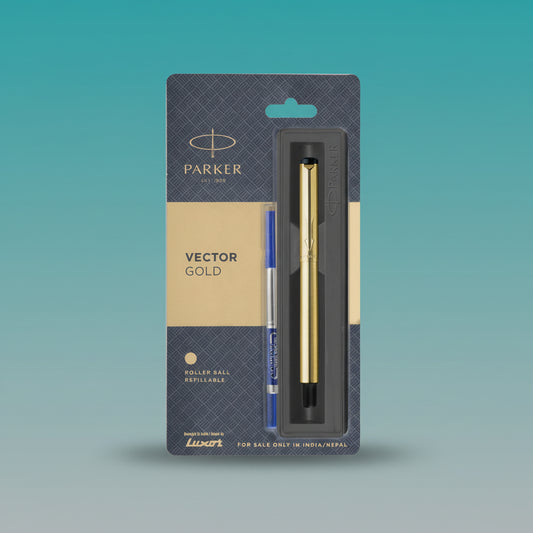 Parker Vector Gold Roller Ball Pen by Gifthubmart
