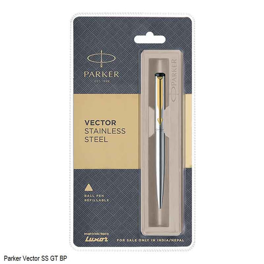 Parker Vector SS Gold Trim Ball Pen