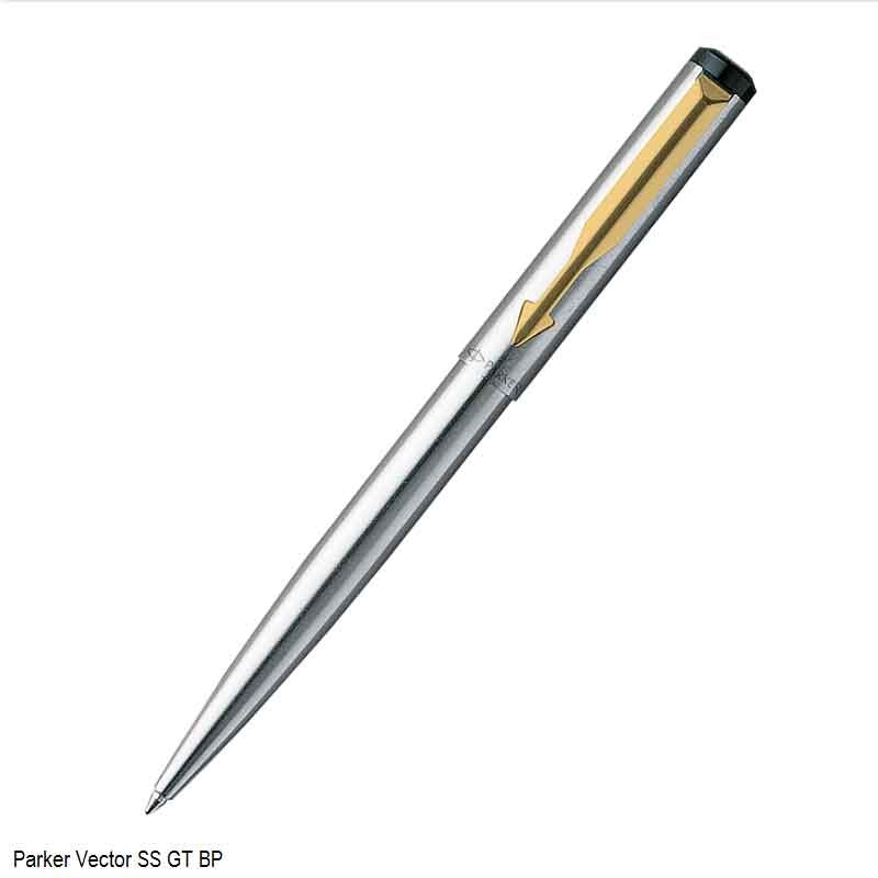 Parker Vector SS Gold Trim Ball Pen